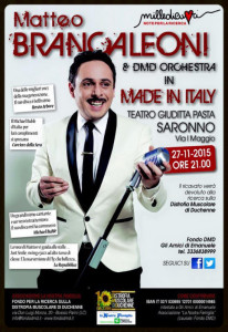 "Anteprima Made in Italy". L'Orchestra DMD presenta il nuovo album del crooner italiano